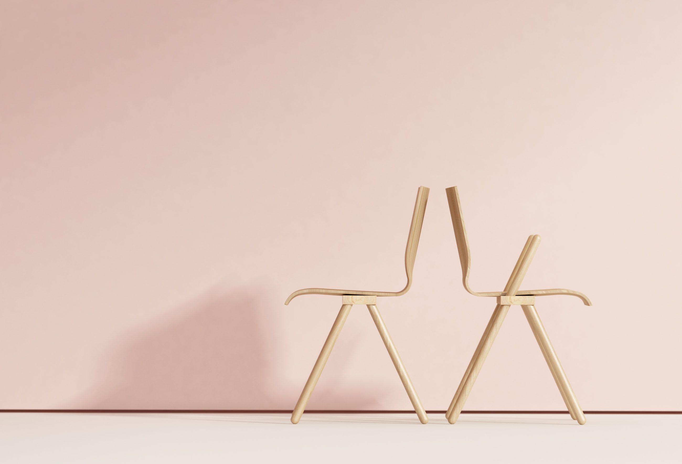 Cadeira Hashi em madeira - design minimalista e produção artesanal Hakaba