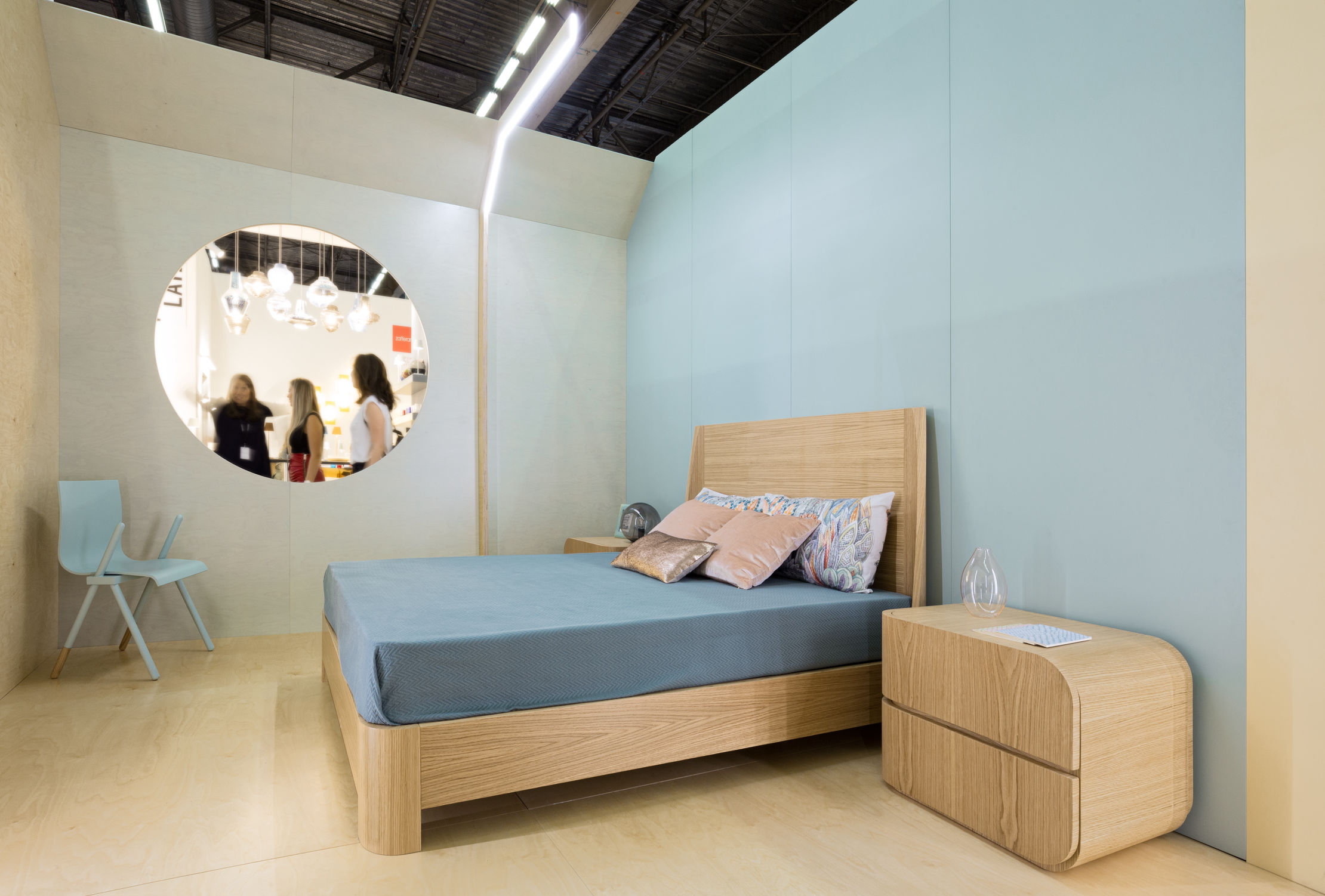 Quarto completo coleção Roundie - mobiliário de quarto por medida produzido pela Hakaba